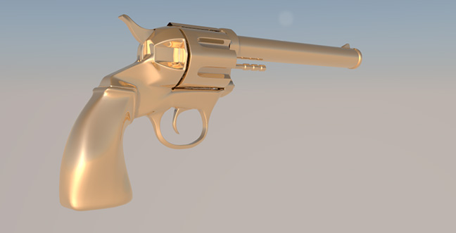 Free-3D-C4D-Model-Gun-Revolver
