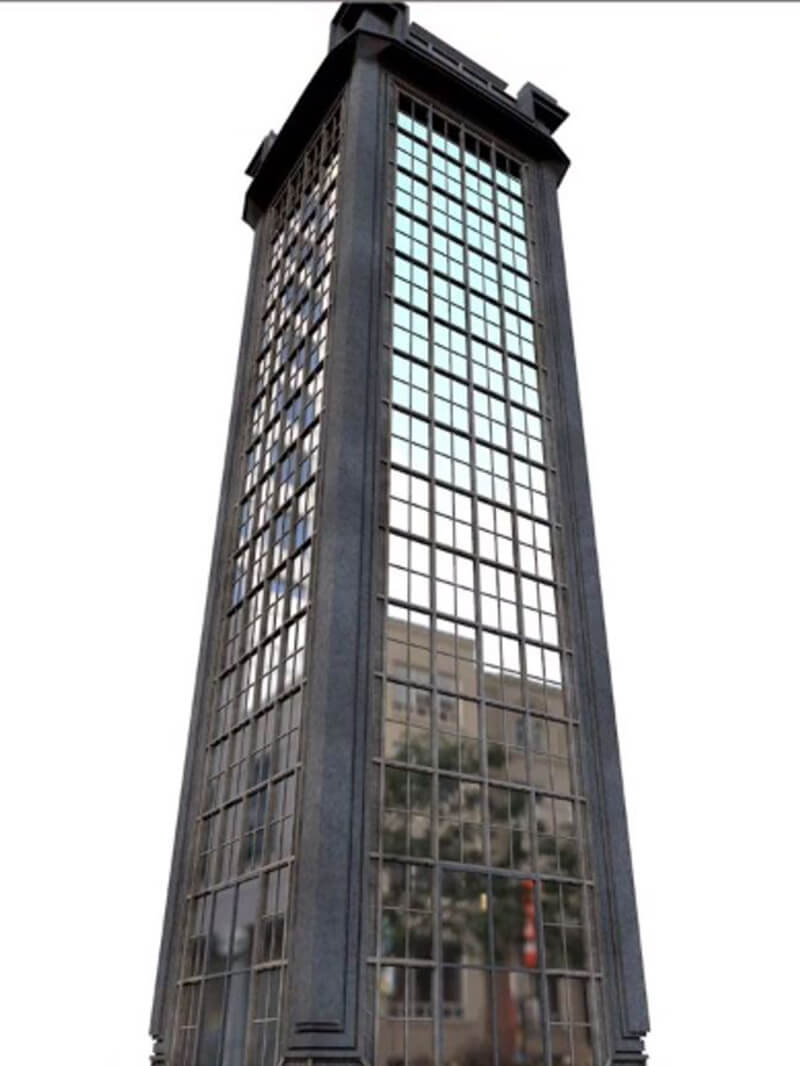 Free Cinema 4D 3D Model Skyscraper building