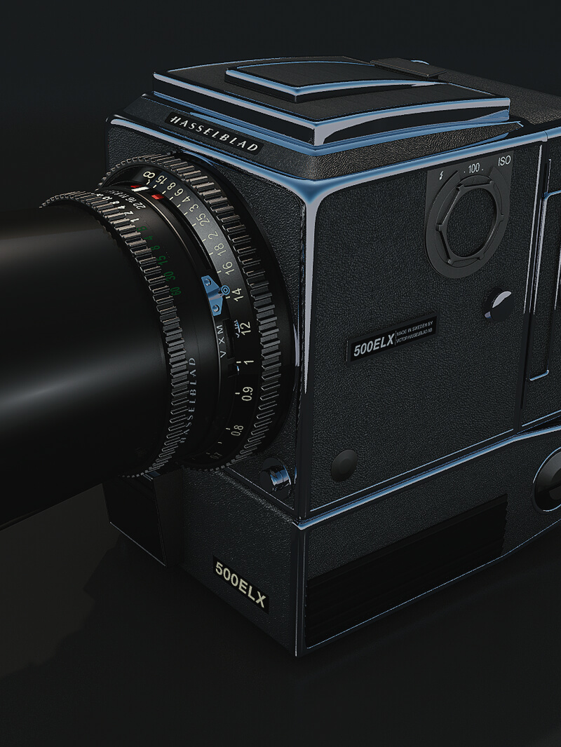 Free C4D Maxon 3D Model: Hasselblad Camera Medium Format