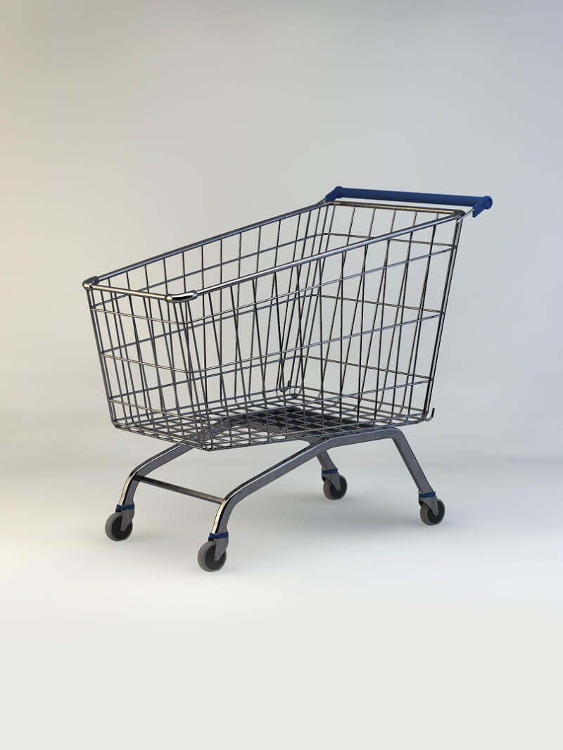 Free Cinema 4D 3D Model Shopping Cart Maxon Trolley