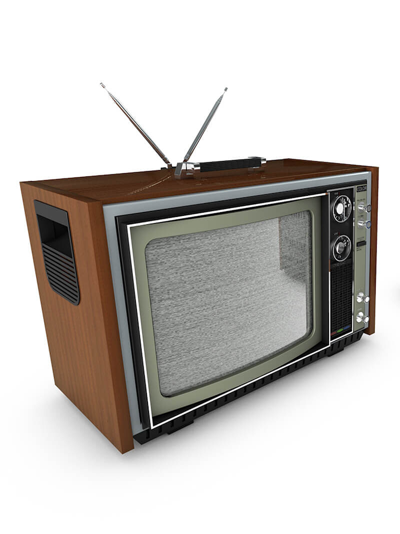 Free C4D Retro Television Model