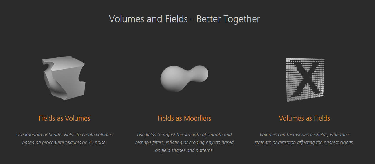 Volumes and Fields Cinema 4D R20