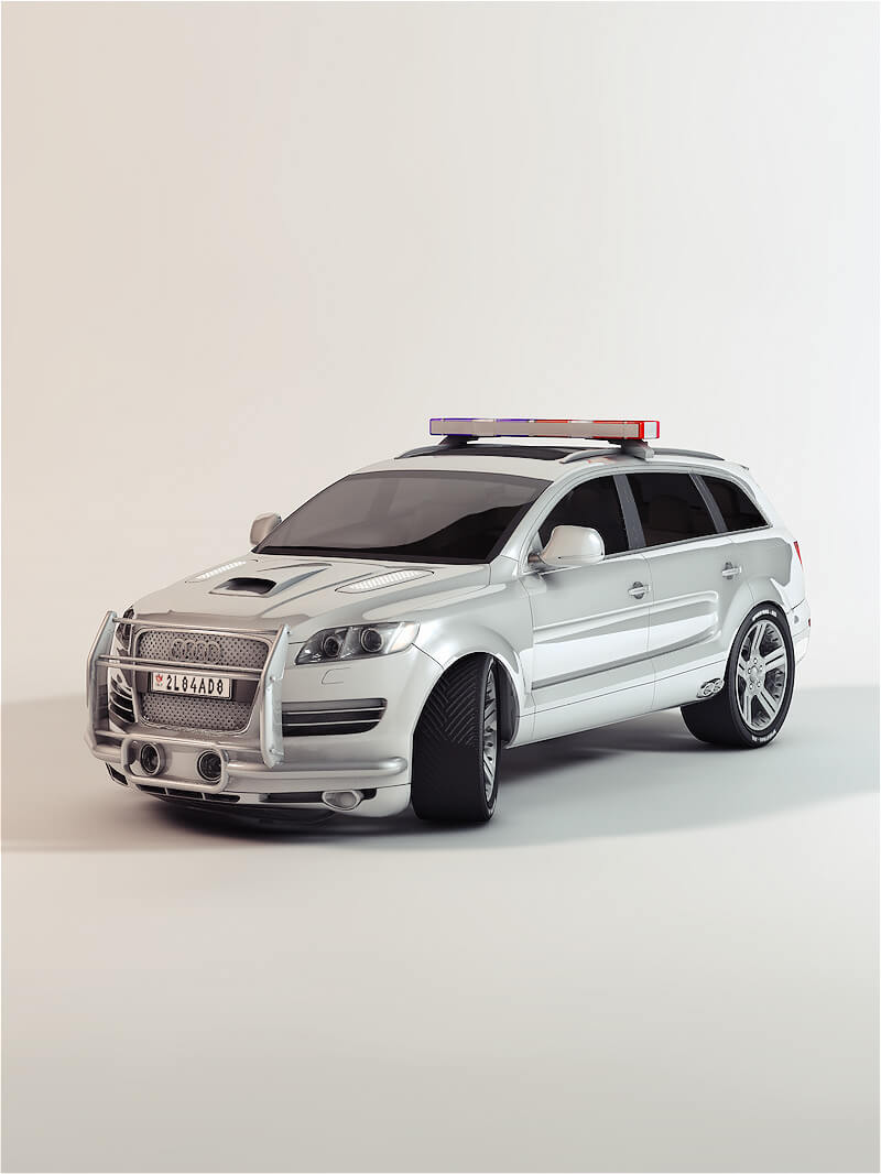 Free Cinema 4D 3D Model Audi Q7 EVO vehicle