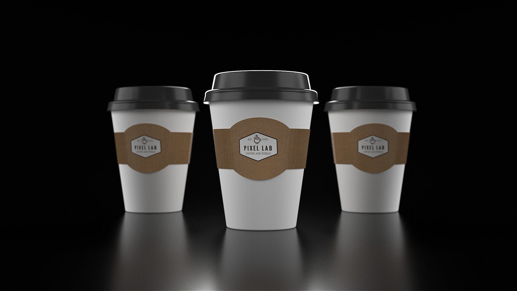 Free Cinema 4D 3D Model Paper Coffee Cup