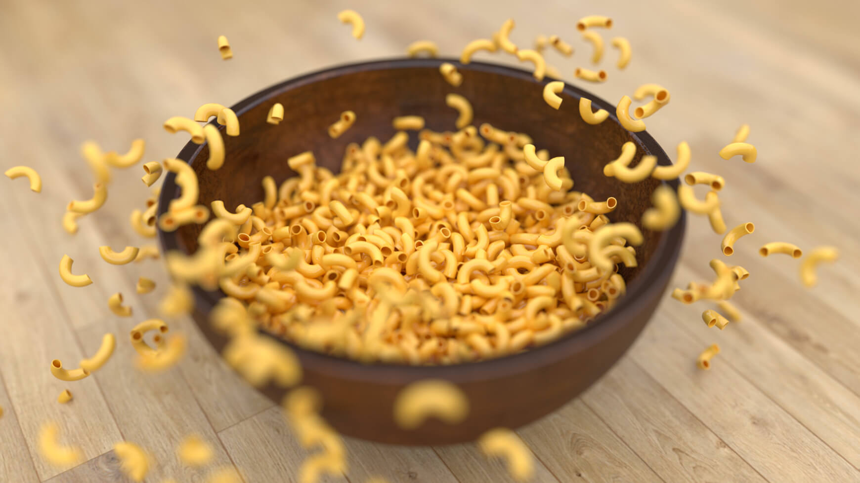 Free Cinema 4D 3D Model Macaroni Noodle Bowl