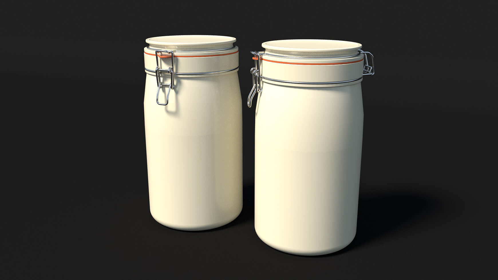 Free Cinema 4D 3D Model Ceramic Kitchen Jar