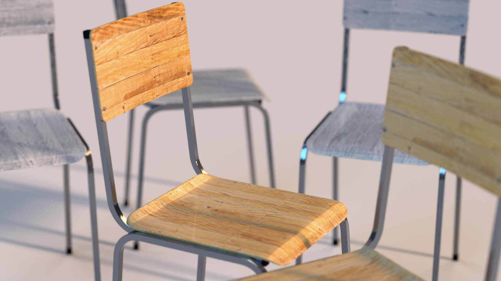 Free Cinema 4D 3D Model Chair