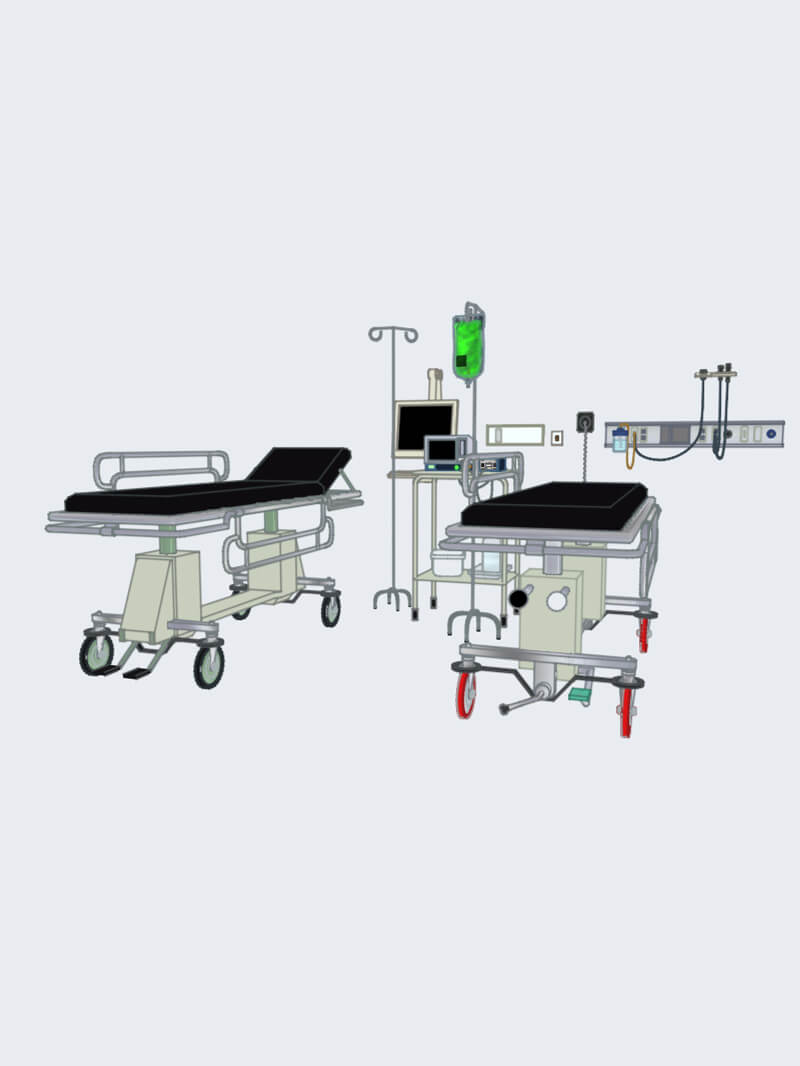 Free Cinema 4D 3D Model Medical Hospital Room Assets