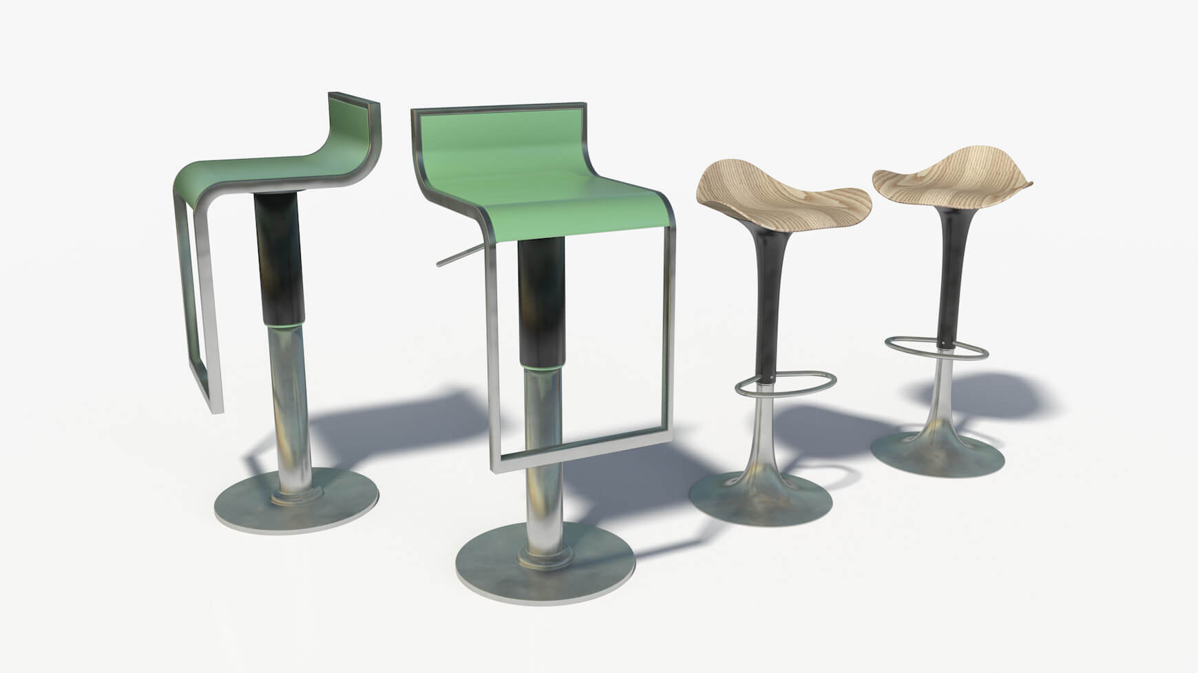 Free Cinema 4D 3D Model Furniture Pack Chairs and Tables