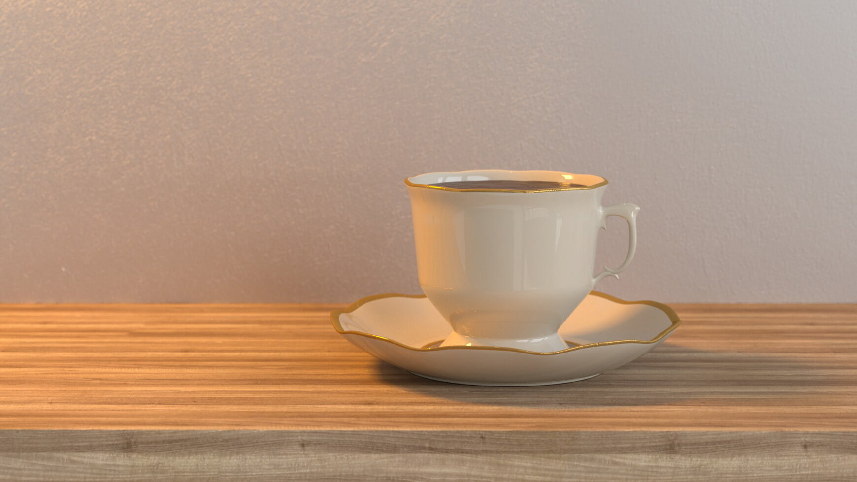 Free Cinema 4D 3D Model Tea or Coffee Cup