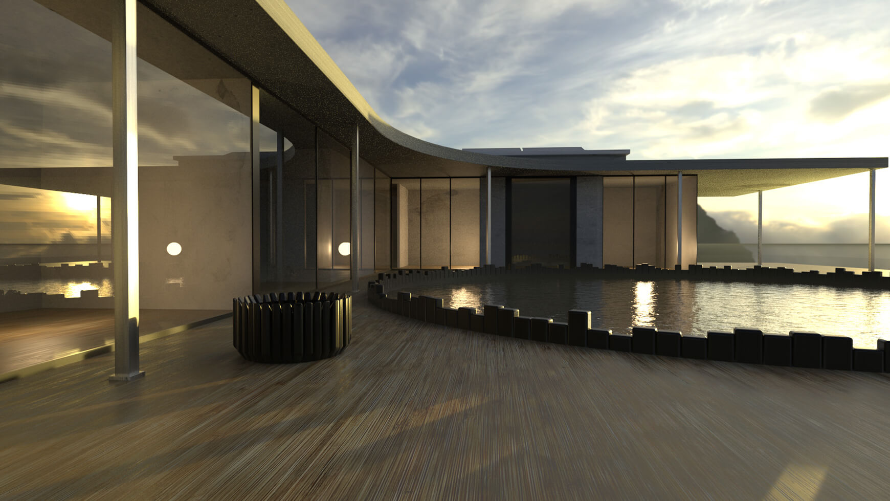 Free Cinema 4D 3D Model Modern Architecture House Home