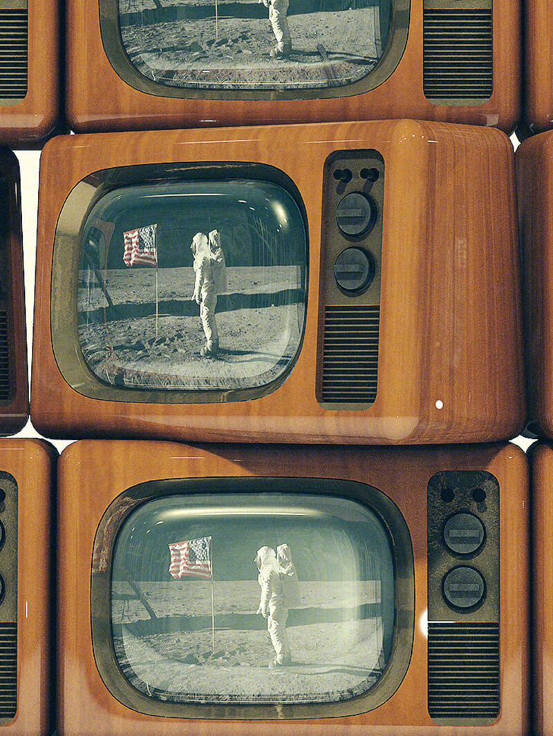Free Cinema 4D 3D Model Vintage Television Retro