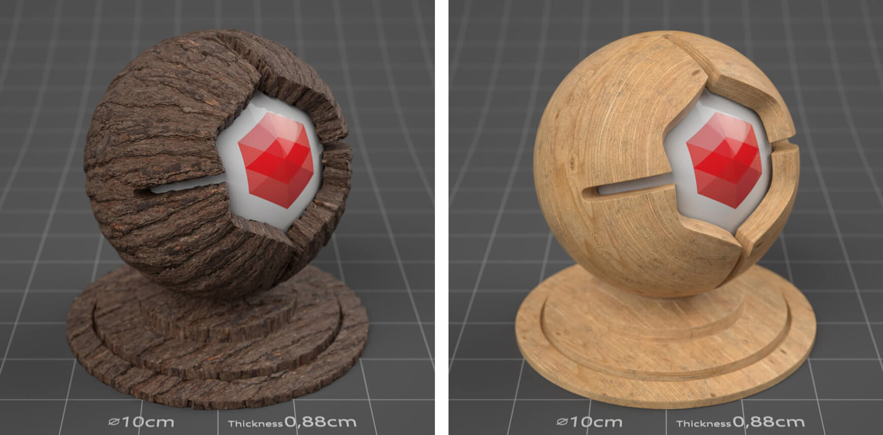 Redshift Cinema 4D Mutating Material Texture Pack Wood Free