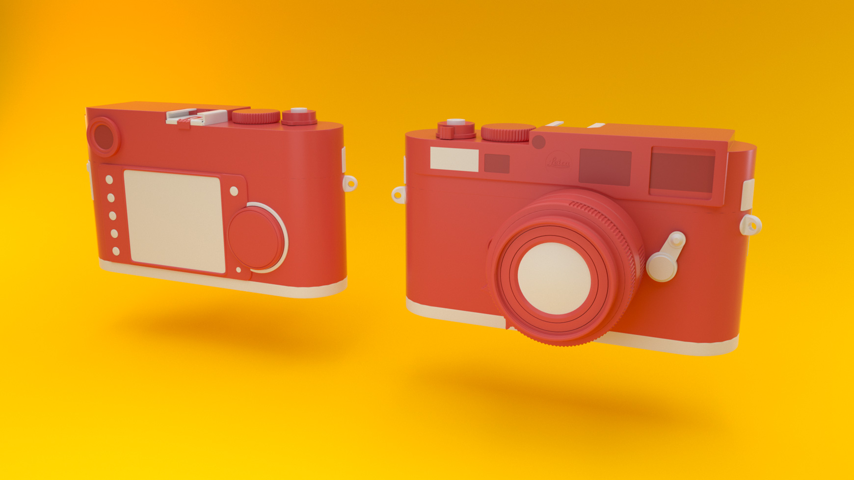 Free Cinema 4D 3D Model Leica M9 Camera