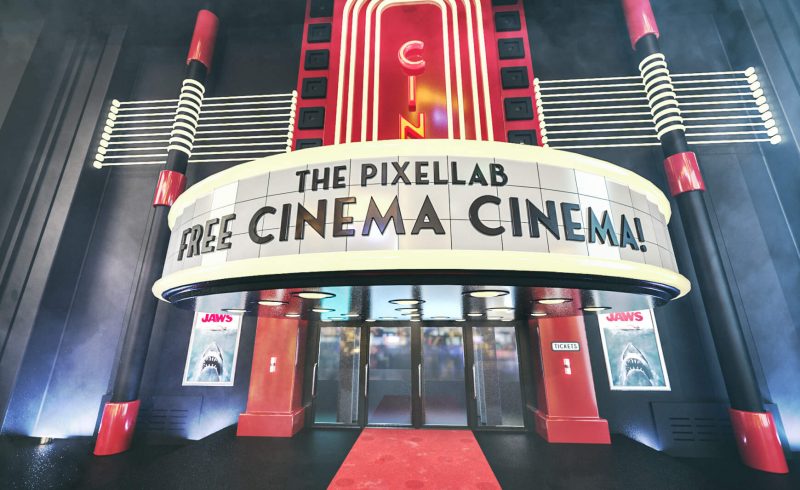 Free Cinema 4D 3D Model Movie Theater