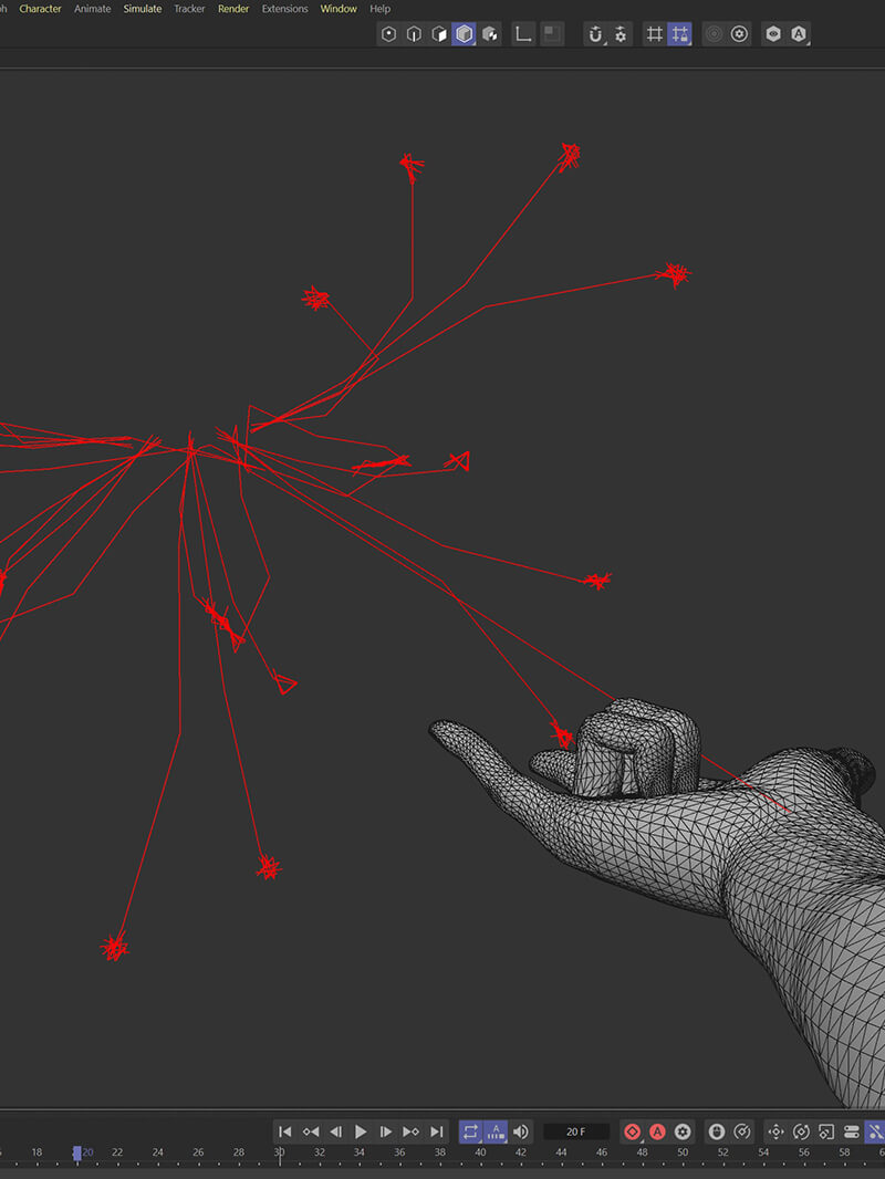 Spiderman Web Sling Tutorial C4D S26 Rope Simulations