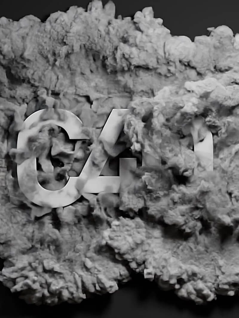 Cinema 4D C4D Tutorial Pyro Smoke Text Reveal Animation