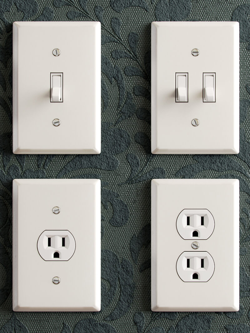 Free 3D Model Electrical Switch Outlet