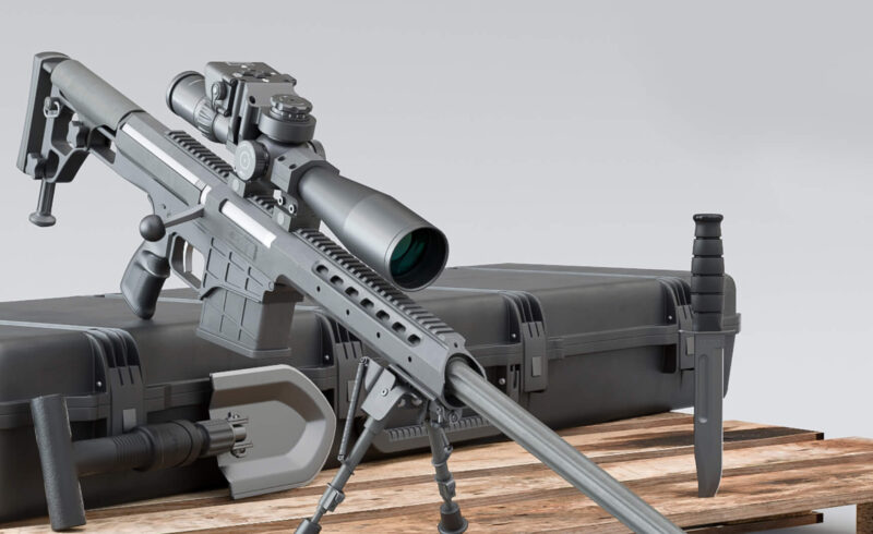 Free 3D Model Sniper Kit Barrett M98 Bravo Ka-Bar Schrade Shovel
