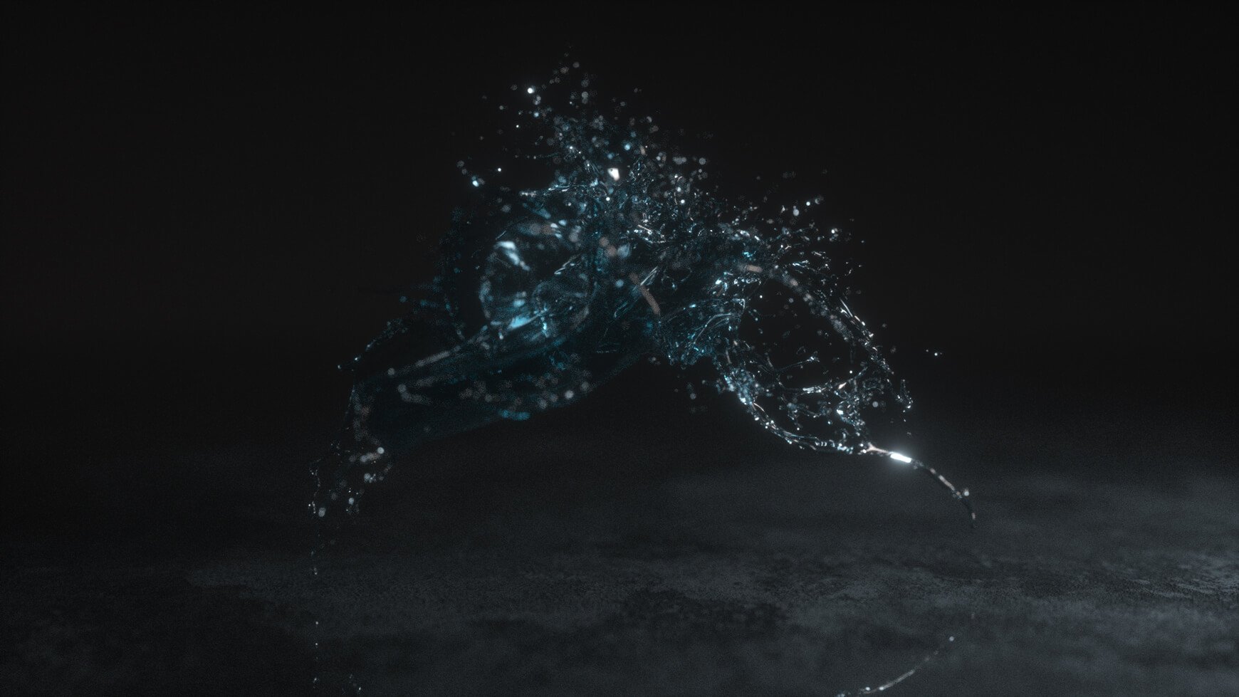 3D Water Splash Animation Fluid Effect 3 VFX