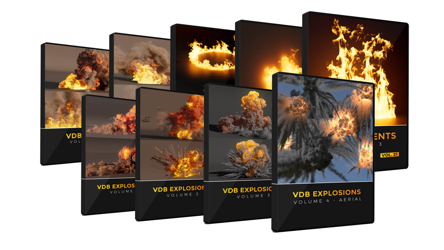 Fire Explosion VDB Volume Effects VFX