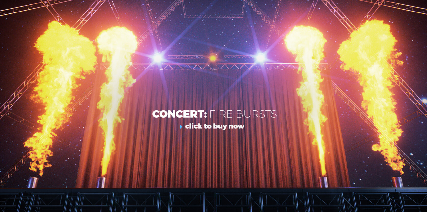 VDB Concert Fire Pyro Burst Live Pyrotechnics