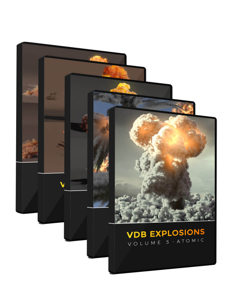 VDB Explosion Volume 3d VFX Bundle